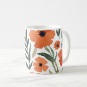 Terracotta Wildflower Rustic Boho Drinkware Koffiemok (Voorkant rechts)