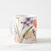 Terracotta Wildflower Rustic Boho Drinkware Koffiemok (Voorkant links)
