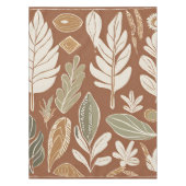 Terracotta Wildflower Rustiek Boho Spring Decor Tafelkleed (Voorkant)