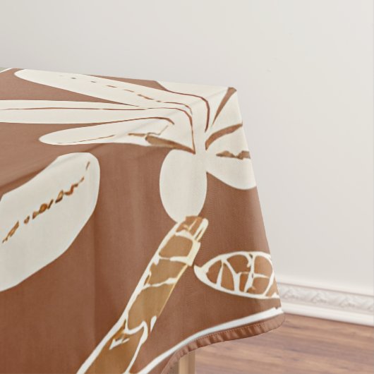 Terracotta Wildflower Rustiek Boho Spring Decor Tafelkleed (Voorbeeld)