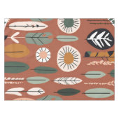Terracotta Wildflower Rustiek Boho Spring Decor Tafelkleed (Voorkant (Horizontaal))