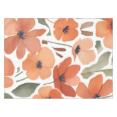 Terracotta Wildflower Rustiek Boho Tafeldecor Tafelkleed (Voorkant (Horizontaal))