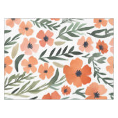 Terracotta Wildflower Rustiek Boho Tafeldecor Tafelkleed (Voorkant (Horizontaal))