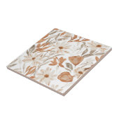 Terracotta Wildflower Rustiek Boho Wall Accent Tegeltje (Zijkant)