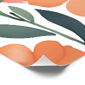 Terracotta Wildflower Rustieke Boho Wall Art Perfect Poster (Hoek)