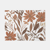 Terracotta Wildflower Rustieke Entryway Decor Deurmat (Voorkant)