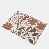 Terracotta Wildflower Rustieke Entryway Decor Deurmat (Schuin)