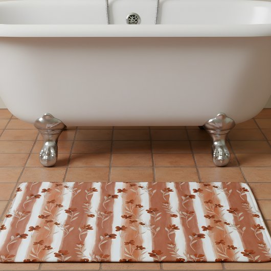 Terracotta Wildflower Streep Badmat