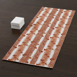 Terracotta Wildflower Streep Yoga Mat