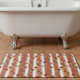 Terracotta Wildflower Stripe Badmat