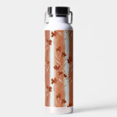 Terracotta Wildflower Stripe Insulated Bottle Waterfles (Voorkant)