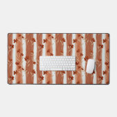 Terracotta Wildflower Stripe Office Laptop Bureaumat (Keyboard & Muis)
