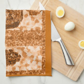 Terracotta Wine and Grapes American MoJo Kitchen T Theedoek (Quarter Fold)