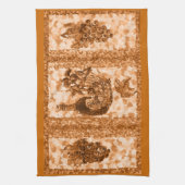 Terracotta Wine and Grapes American MoJo Kitchen T Theedoek (Verticaal)