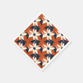 Terracotta witte bloem elegant servet (Hoek)