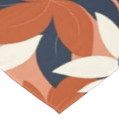 Terracotta witte bloem elegant tafelkleed (Gekanteld)