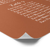 Terracotta Witte Cross Boy Doop Zitkaart Poster (Hoek)