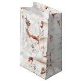 Terracotta Witte en Ivoren Bloemen Boho Botanisch Klein Cadeauzakje (Voorkant Gekanteld)