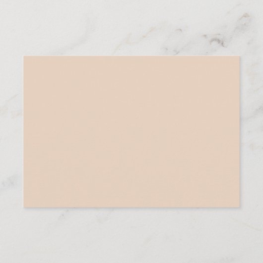 Terracotta Witte Kalligrafie Bruiloft RSVP Kaart (Achterkant)