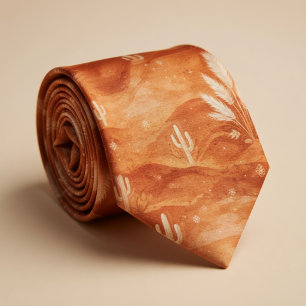 Terracotta Woestijn Boho Stropdas