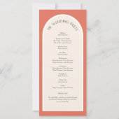 Terracotta woestijntonen Eenvoudige moderne Arch (Achterkant)