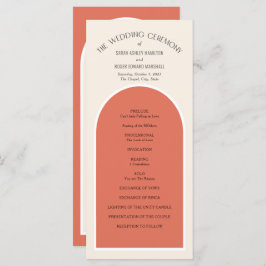 Terracotta woestijntonen Eenvoudige moderne Arch