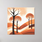 Terracotta Wonderland AI art Canvas Afdruk (Voorkant)