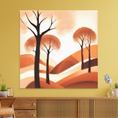 Terracotta Wonderland AI art Canvas Afdruk (Insitu (Woonkamer))