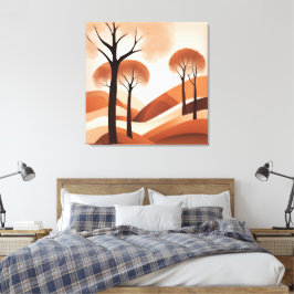 Terracotta Wonderland AI art Canvas Afdruk