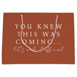 Terracotta Zal Je Mijn Bruidsmeisje Zijn Voorstel Groot Cadeauzakje