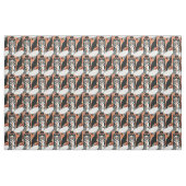 Terracotta Zebra Muse Art Deco Pattern Stof (Yard (91,4 cm))
