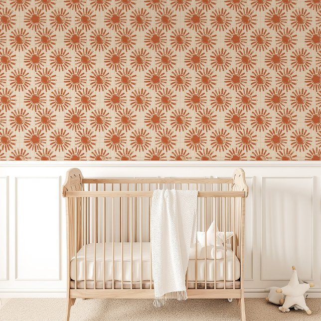 Terracotta Zonnebundel Boho Behang (Creator heeft geüpload)