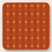 Terracotta Zonsondergang Bier Onderzetter (Voorkant)