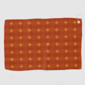 Terracotta Zonsondergang Golfhanddoek (Horizontaal)
