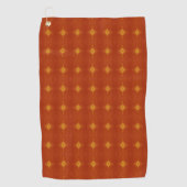 Terracotta Zonsondergang Golfhanddoek (Voorkant)