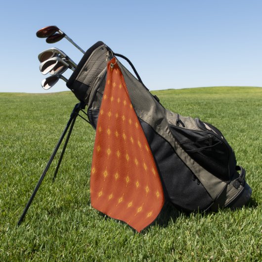 Terracotta Zonsondergang Golfhanddoek (Groen)
