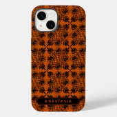 Terracotta Zwart Oudgrieks Meander Patroon Case-Mate iPhone Case (Achterkant)