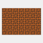 Terracotta Zwart Oudgrieks Meander Patroon Inpakpapier Vel (Voorkant)