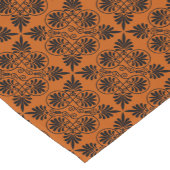 Terracotta Zwart Oudgrieks Meander Patroon Korte Tafelloper (Hoek)