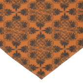 Terracotta Zwart Oudgrieks Meander Patroon Tafelkleed (Gekanteld)