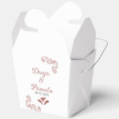 Terracotta zwart rustiek Spaans bruidspaar Bedankdoosjes (Open)