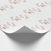 Terracotta zwart rustiek Spaans bruidspaar Cadeaupapier (Hoek)