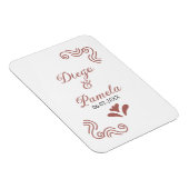 Terracotta zwart rustiek Spaans bruidspaar Magneet (Rechterzijde)