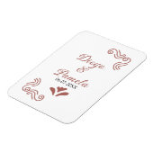 Terracotta zwart rustiek Spaans bruidspaar Magneet (Linkerzijde)