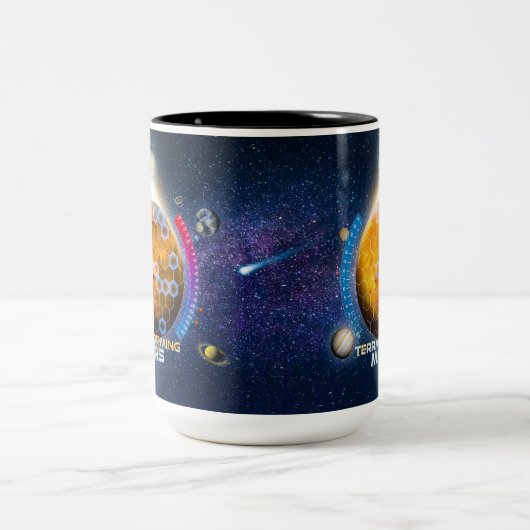 Terraforming Mars-Mok Tweekleurige Koffiemok (Center)