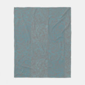 Terrain Pattern Blue 01bx4 Grey BG Fleece Deken (Voorkant)