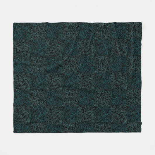 Terrain Pattern Green 01bx4.Black Fleece Deken (Voorkant (Horizontaal))