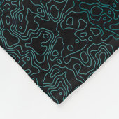 Terrain Pattern Green 01bx4.Black Fleece Deken (Hoek)
