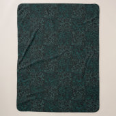 Terrain Pattern Green 01bx4.Black Sherpa Deken (Voorkant)