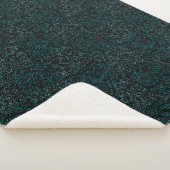 Terrain Pattern Green 01bx4.Black Sherpa Deken (3/4)